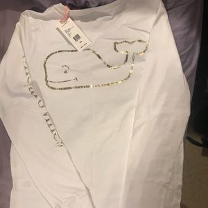 Vineyard Vines White long sleeve with gold